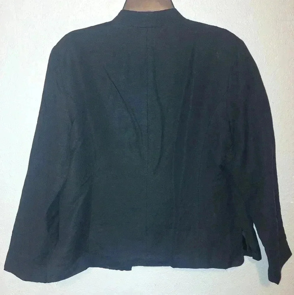 Coldwater Creek Floral Embroidered Open Cardigan Lined Jacket Size 14 - Picture 4 of 8